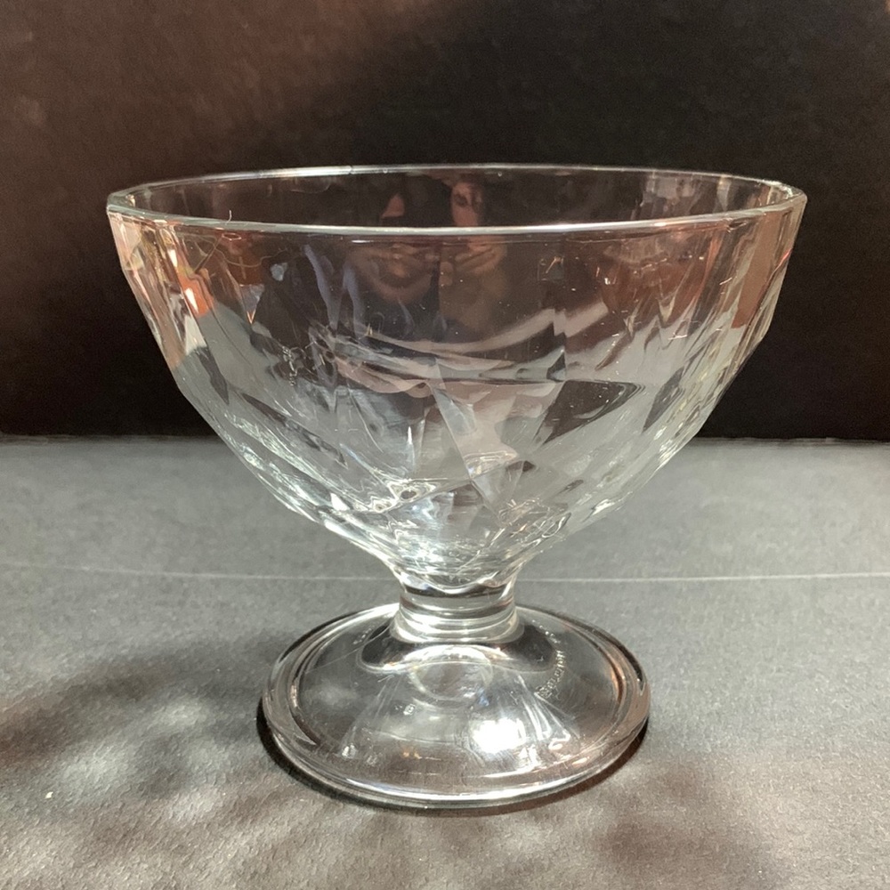 Bormioli Rocco - Italy  Vintage  Dessert Dishes Diamond Pattern/Set Of 4